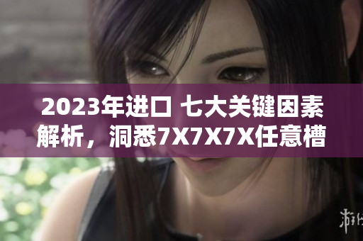 2023年進(jìn)口 七大關(guān)鍵因素解析，洞悉7X7X7X任意槽的全球貿(mào)易格局