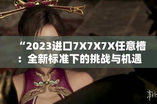 “2023進(jìn)口7X7X7X任意槽：全新標(biāo)準(zhǔn)下的挑戰(zhàn)與機(jī)遇”