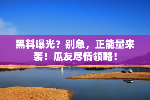 黑料曝光？別急，正能量來襲！瓜友盡情領略！