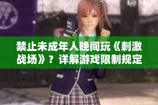 禁止未成年人晚間玩《刺激戰(zhàn)場(chǎng)》？詳解游戲限制規(guī)定