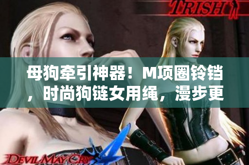 母狗牽引神器！M項(xiàng)圈鈴鐺，時(shí)尚狗鏈女用繩，漫步更有風(fēng)情