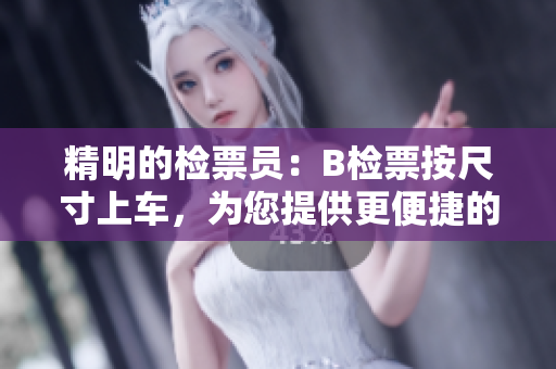 精明的檢票員：B檢票按尺寸上車，為您提供更便捷的乘車體驗