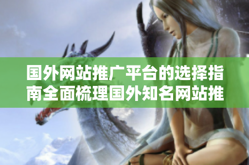 國外網(wǎng)站推廣平臺(tái)的選擇指南全面梳理國外知名網(wǎng)站推廣平臺(tái),助您找到最佳推廣渠道