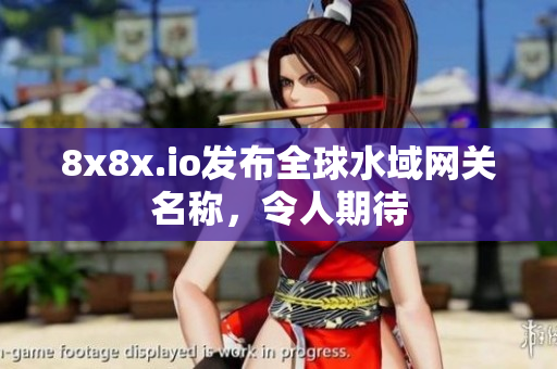 8x8x.io發(fā)布全球水域網(wǎng)關(guān)名稱，令人期待