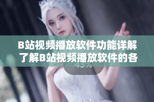 B站視頻播放軟件功能詳解 了解B站視頻播放軟件的各項(xiàng)功能