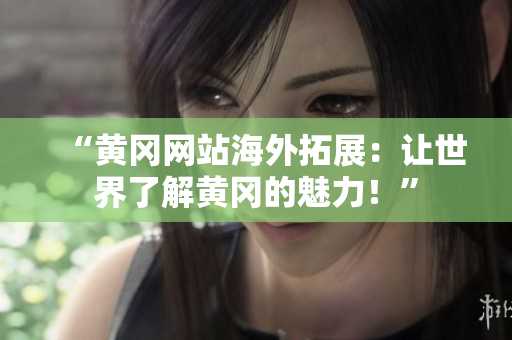“黃岡網(wǎng)站海外拓展：讓世界了解黃岡的魅力！”